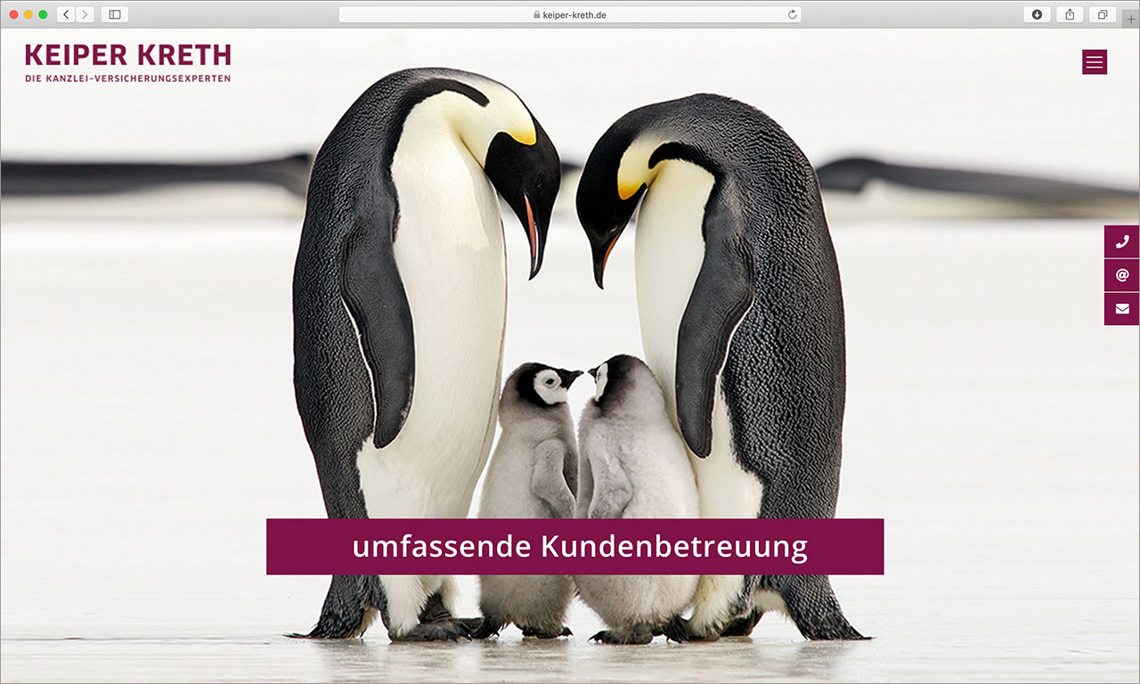 Kanzleimarketing-zB Kanzleiwebsite Keyvisual kampagnenmotiv Keiper Kreth