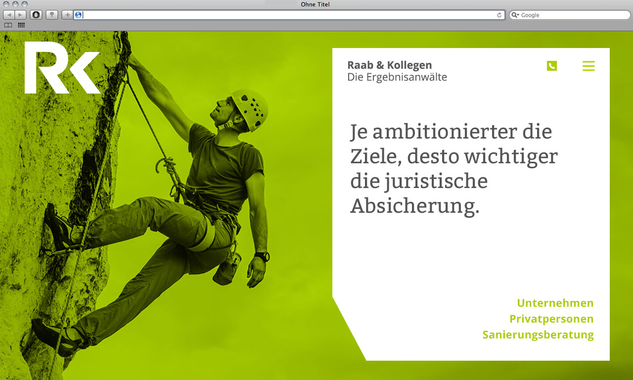 Kanzleimarketing-zB kanzleiwebsite Kampagnenmotiv Rechtsanwälte Raab und Kollegen